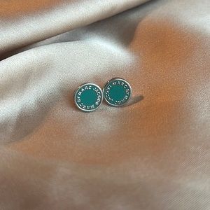 Marc Jacobs Logo Disc Stud Earrings